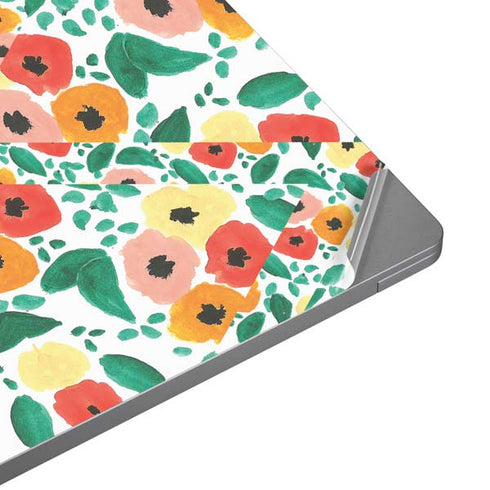 Bouffants and Broken Hearts Geometric Flowers Laptop Skins